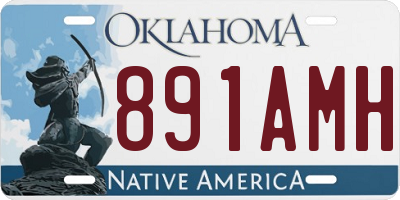 OK license plate 891AMH