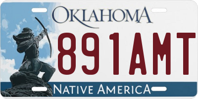 OK license plate 891AMT