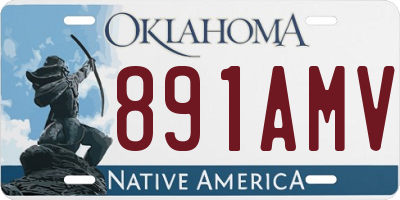 OK license plate 891AMV