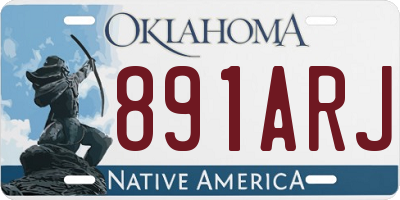 OK license plate 891ARJ