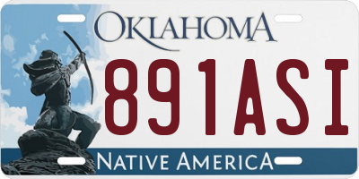 OK license plate 891ASI
