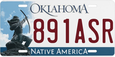 OK license plate 891ASR
