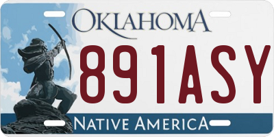 OK license plate 891ASY