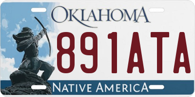 OK license plate 891ATA