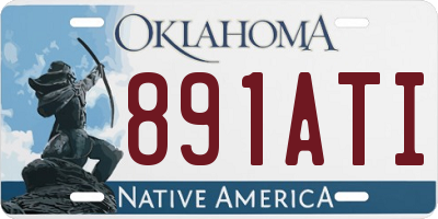 OK license plate 891ATI