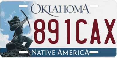 OK license plate 891CAX