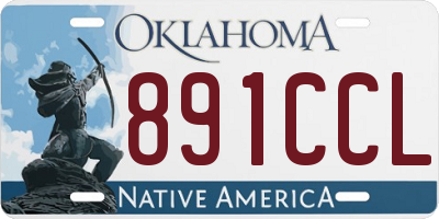 OK license plate 891CCL