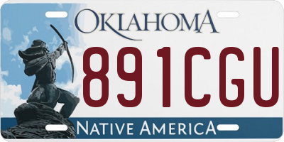 OK license plate 891CGU