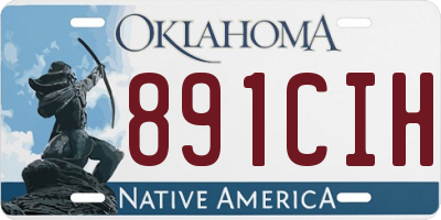 OK license plate 891CIH
