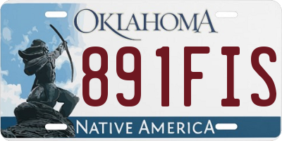 OK license plate 891FIS