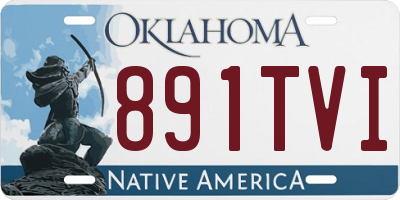 OK license plate 891TVI