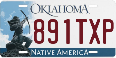 OK license plate 891TXP