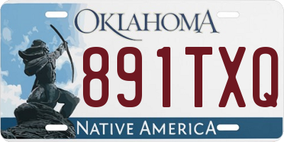 OK license plate 891TXQ