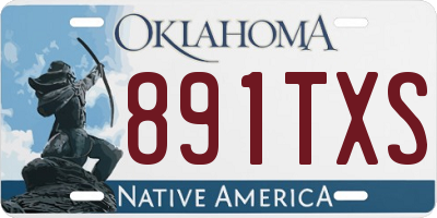 OK license plate 891TXS