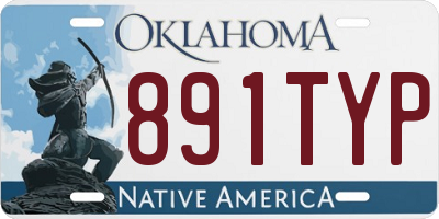 OK license plate 891TYP