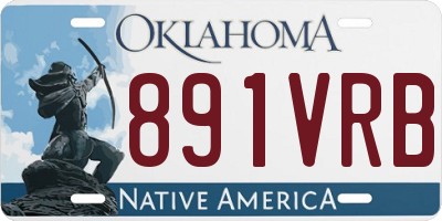 OK license plate 891VRB