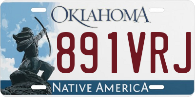 OK license plate 891VRJ