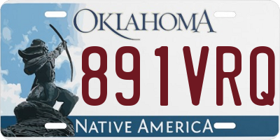 OK license plate 891VRQ