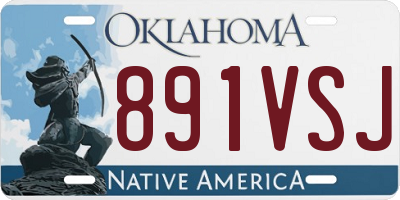 OK license plate 891VSJ