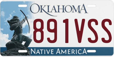 OK license plate 891VSS