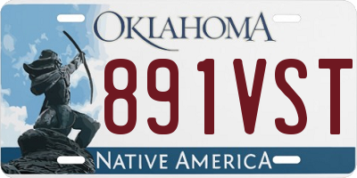 OK license plate 891VST