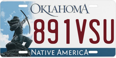 OK license plate 891VSU