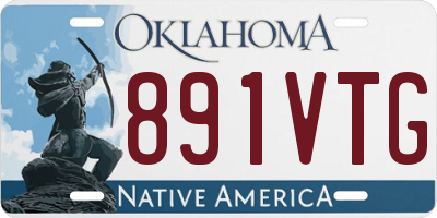 OK license plate 891VTG