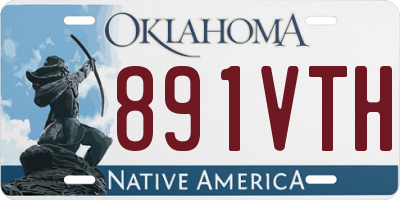 OK license plate 891VTH