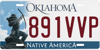 OK license plate 891VVP