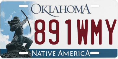 OK license plate 891WMY
