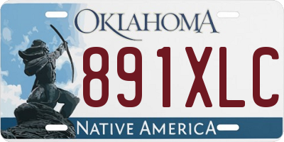 OK license plate 891XLC