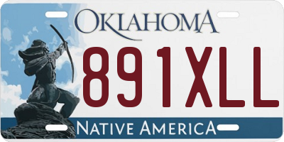 OK license plate 891XLL