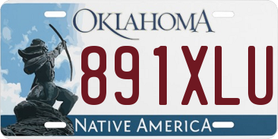 OK license plate 891XLU