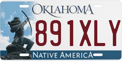 OK license plate 891XLY