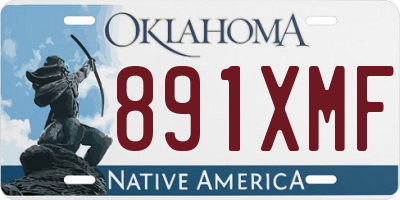 OK license plate 891XMF