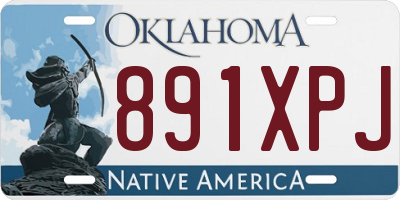 OK license plate 891XPJ