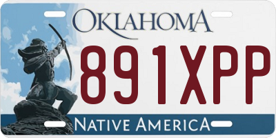 OK license plate 891XPP