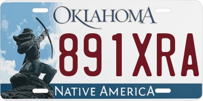 OK license plate 891XRA
