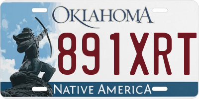 OK license plate 891XRT