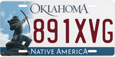 OK license plate 891XVG