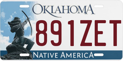 OK license plate 891ZET