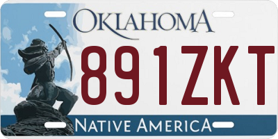 OK license plate 891ZKT