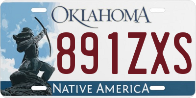 OK license plate 891ZXS