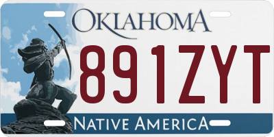 OK license plate 891ZYT