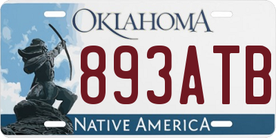 OK license plate 893ATB