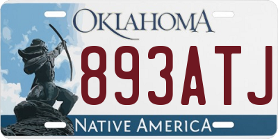 OK license plate 893ATJ