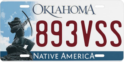 OK license plate 893VSS