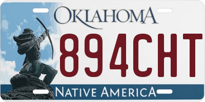 OK license plate 894CHT