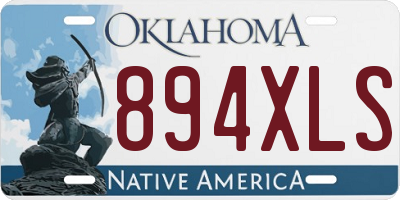 OK license plate 894XLS