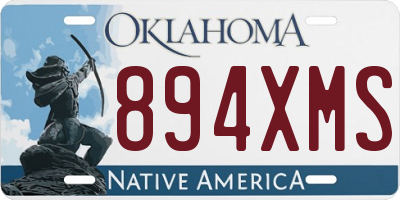 OK license plate 894XMS